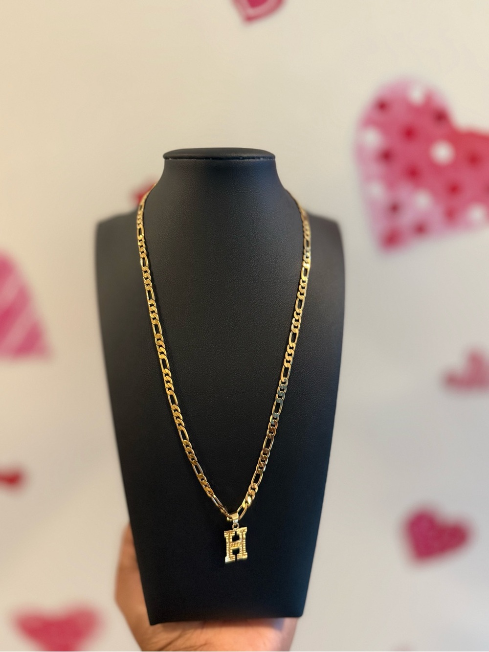 Gold Letter H Pendant Necklace - Women Jewelry